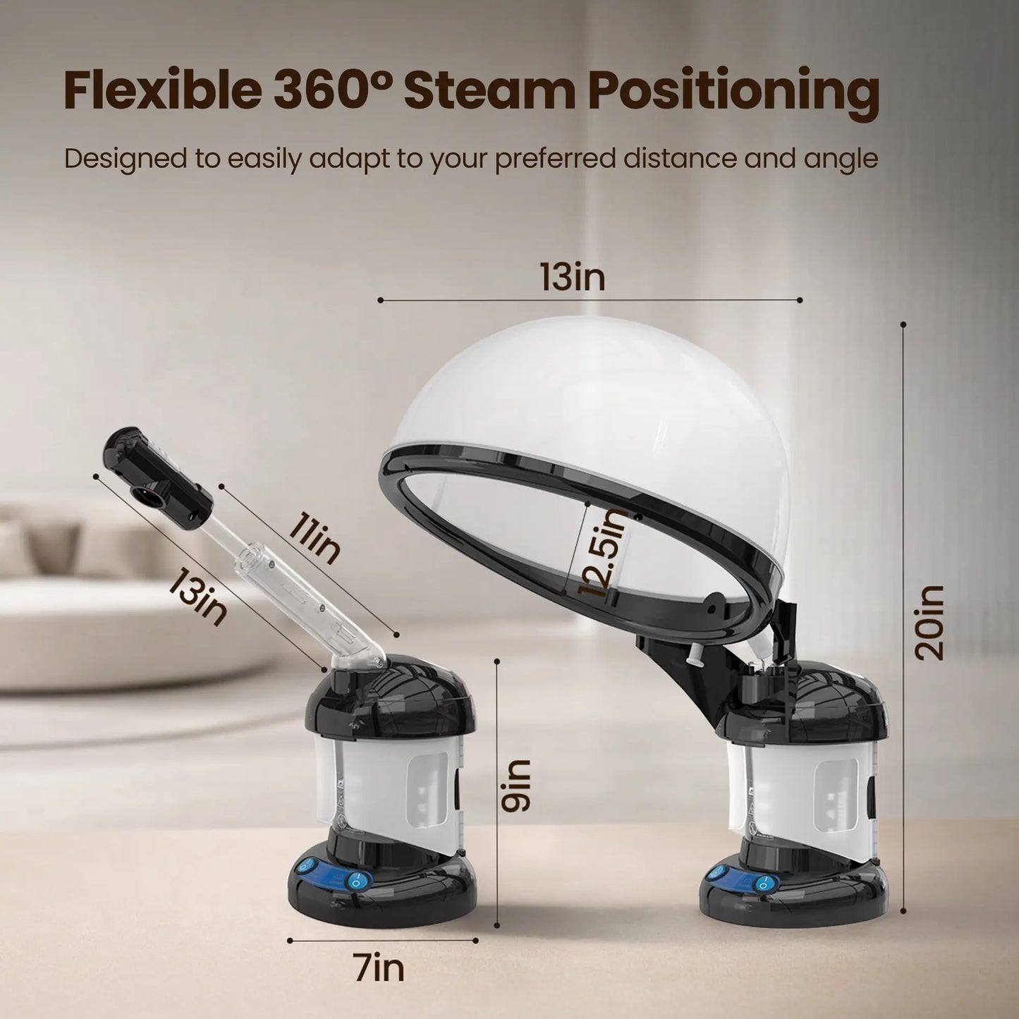 Serevi™ 2-in-1 Salon Steamer
