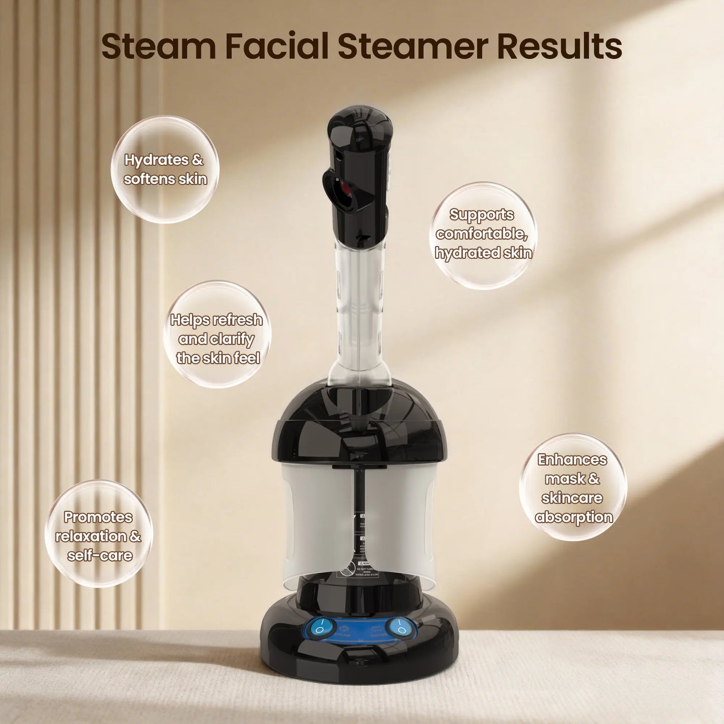 Serevi™ 2-in-1 Salon Steamer
