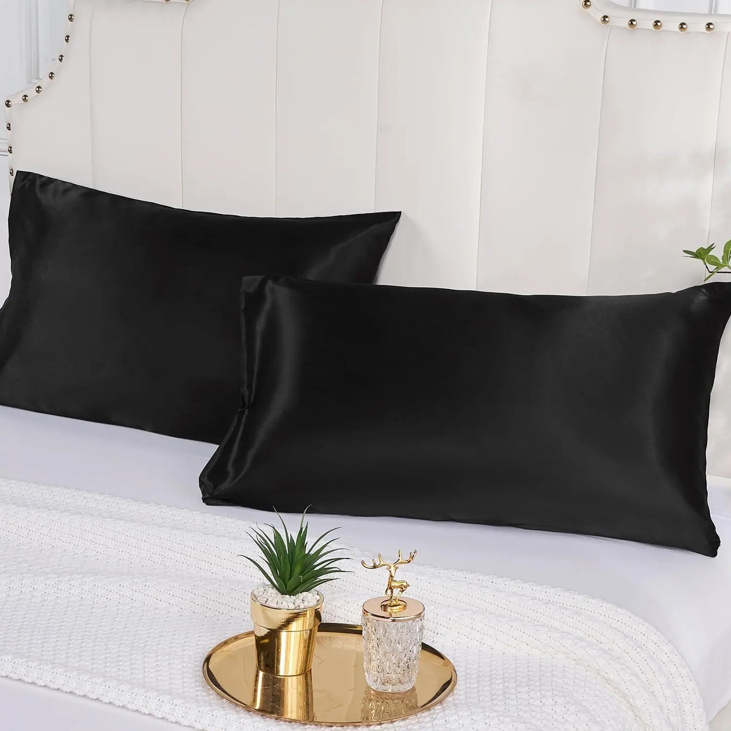 2x Satin Pillowcases