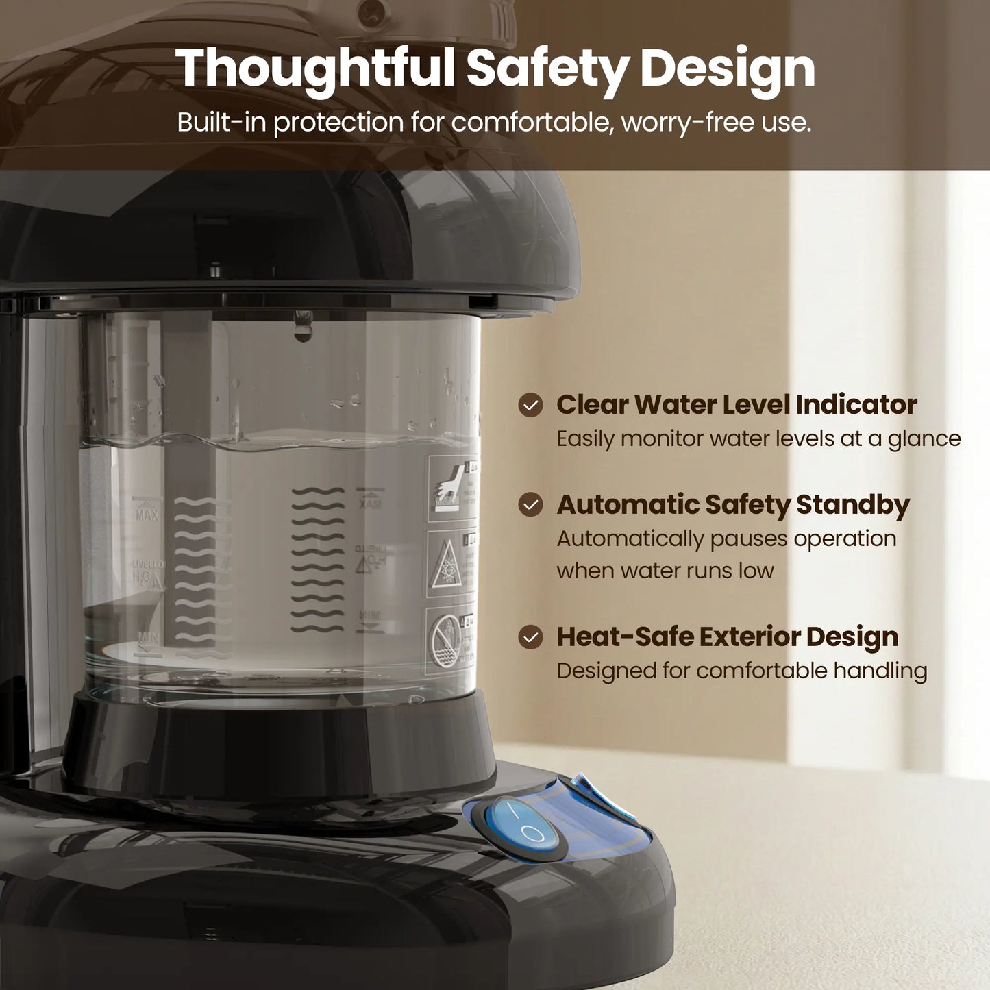 Serevi™ 2-in-1 Salon Steamer