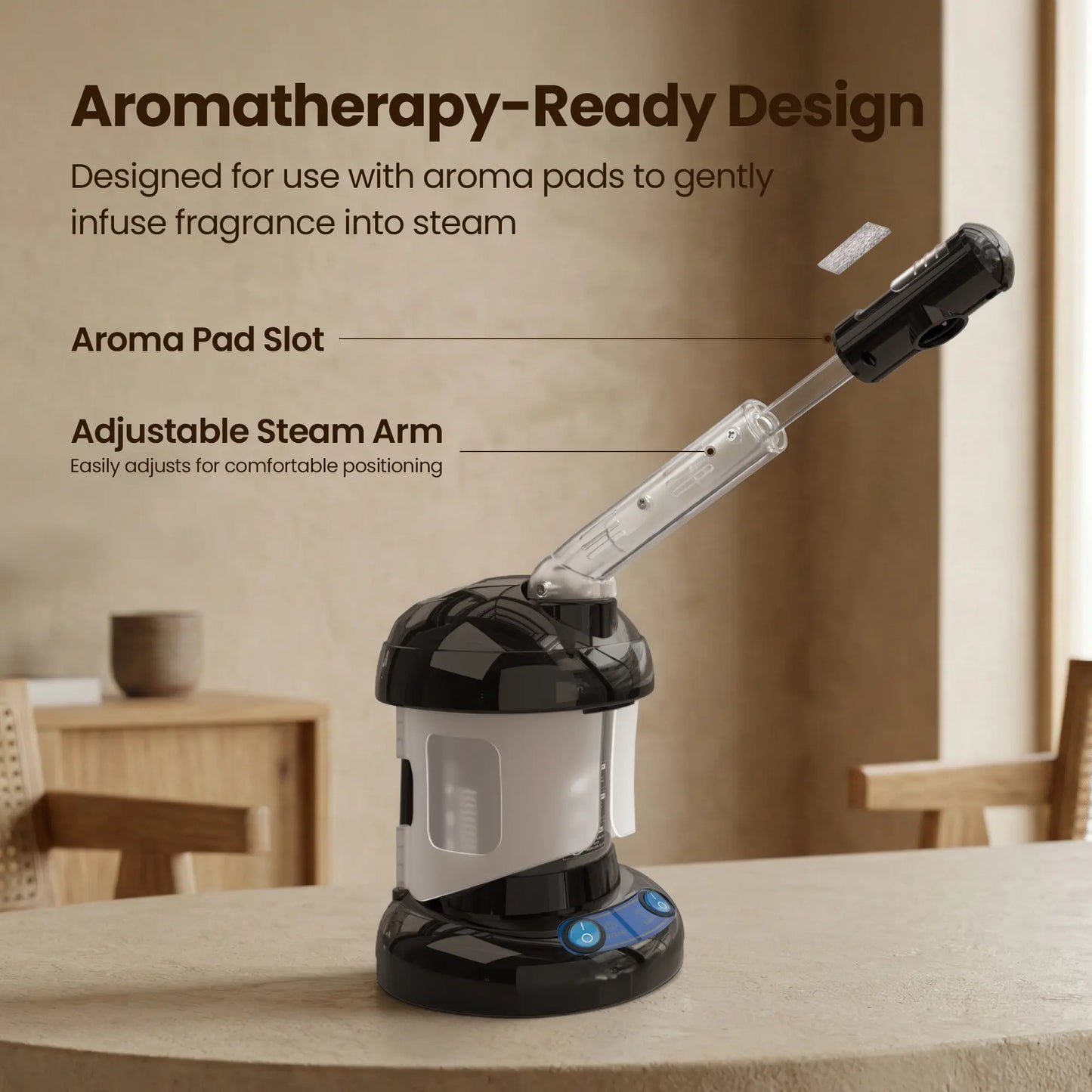 Serevi™ 2-in-1 Salon Steamer