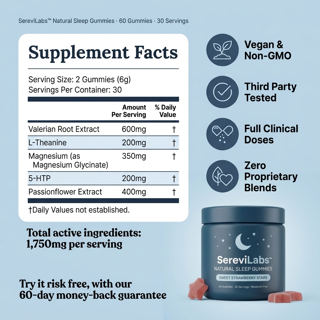 SereviLabs™ Natural Sleep Gummies